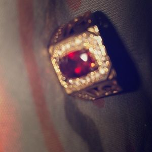 Red jeweled ring